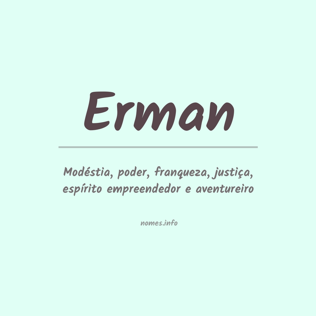 Significado do nome Erman