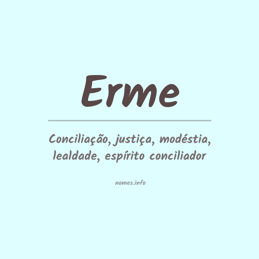 Significado do nome Erme