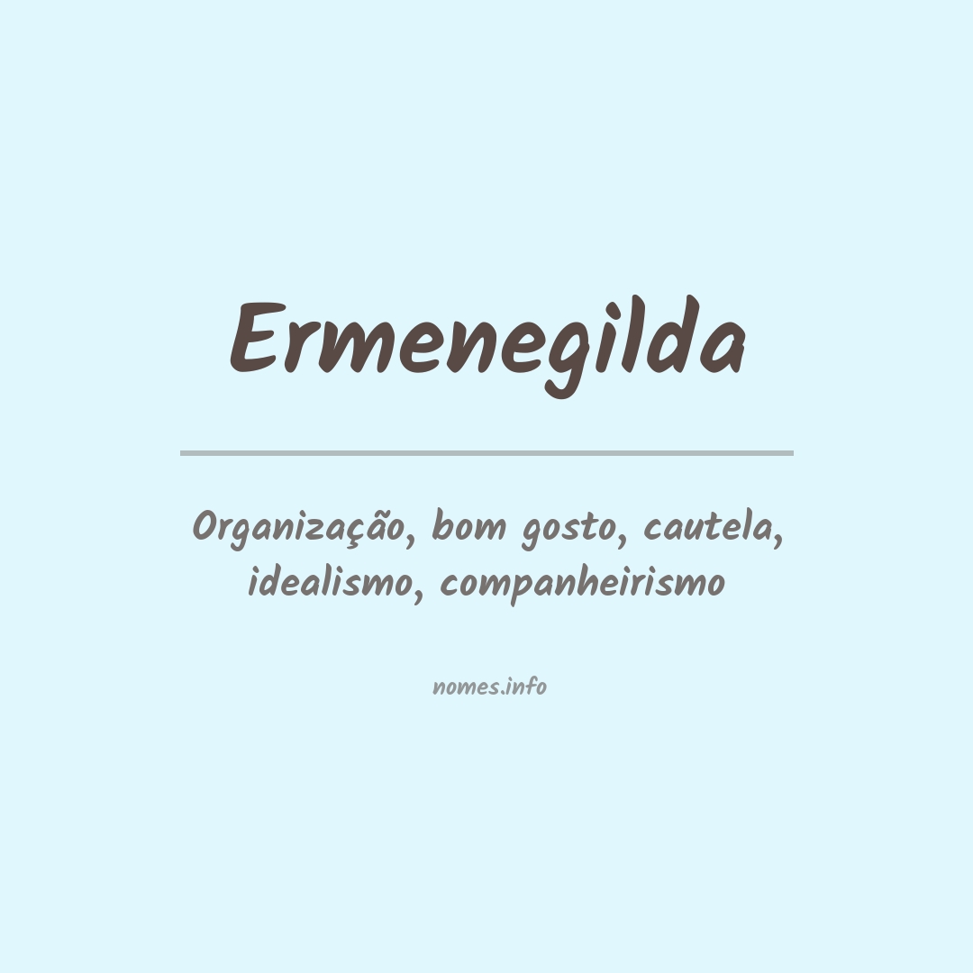 Significado do nome Ermenegilda