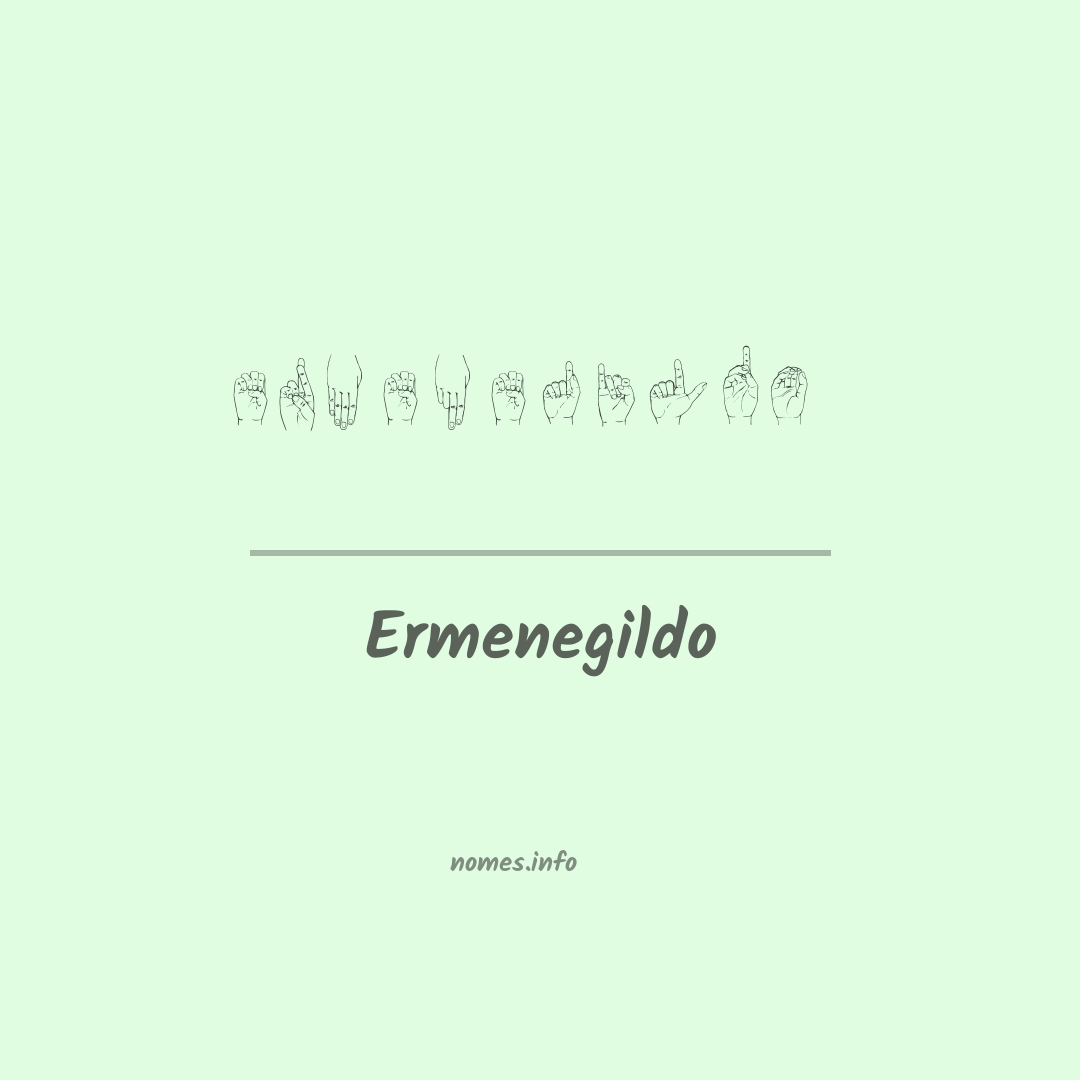 Ermenegildo em Libras