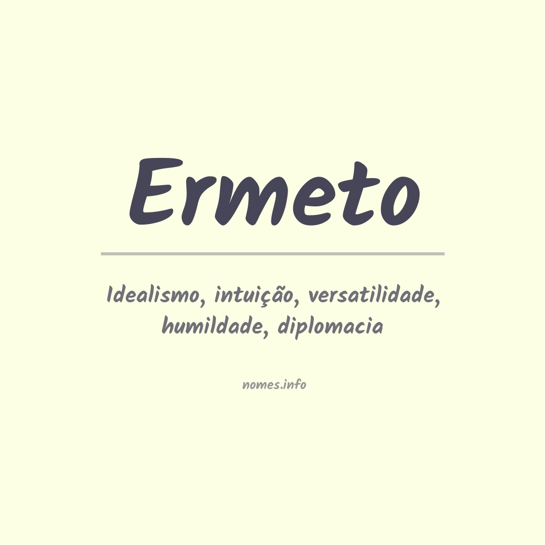 Significado do nome Ermeto