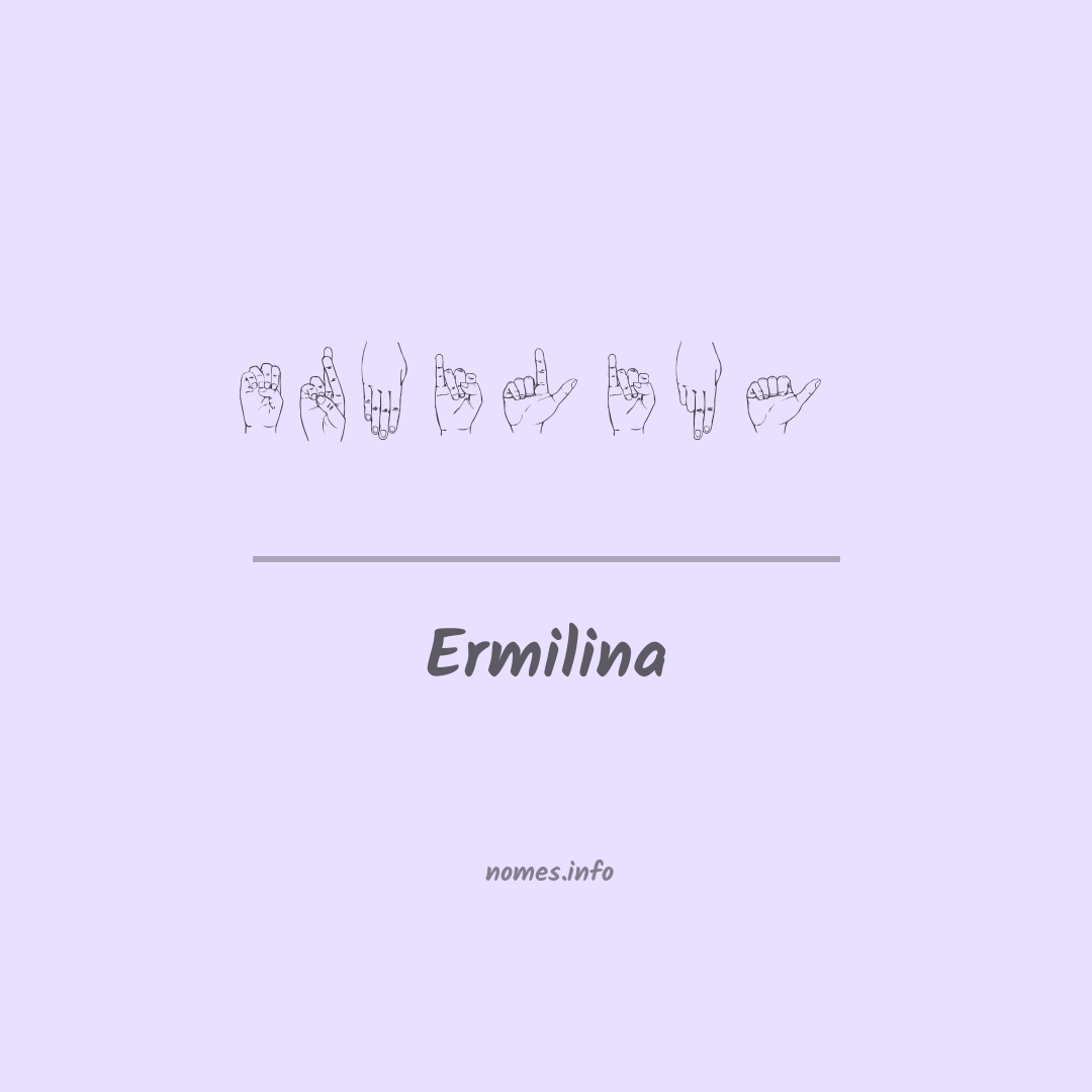 Ermilina em Libras