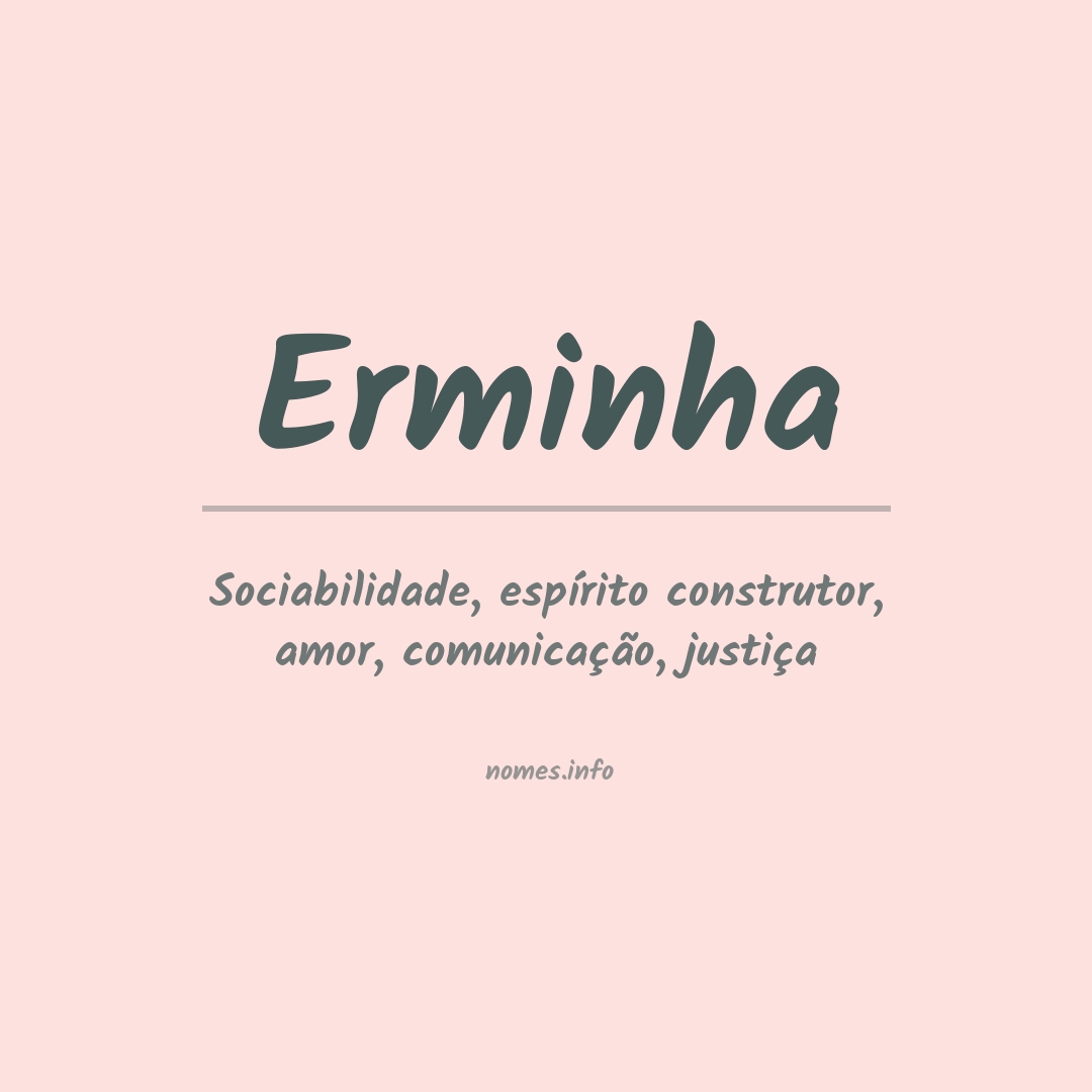 Significado do nome Erminha