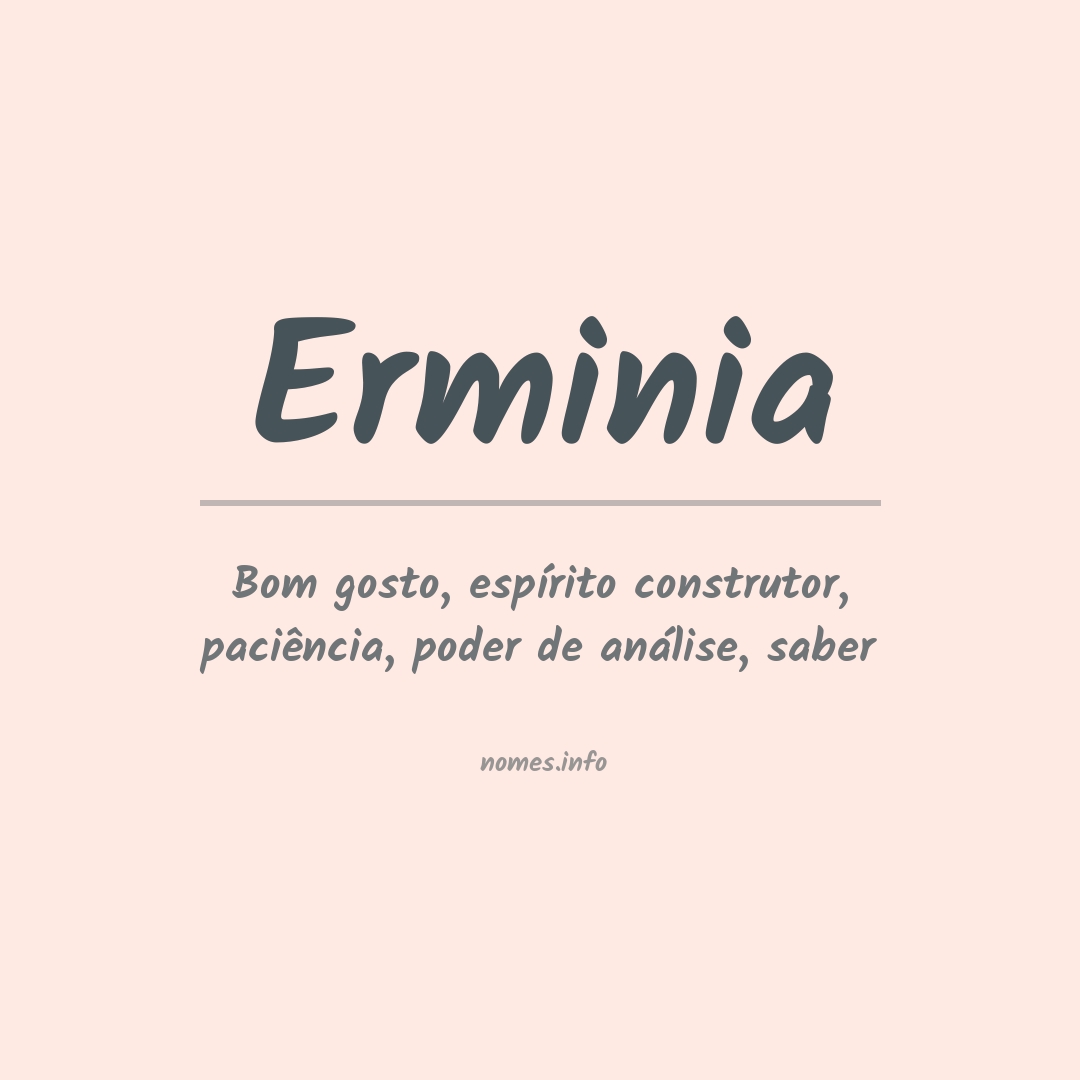 Significado do nome Erminia