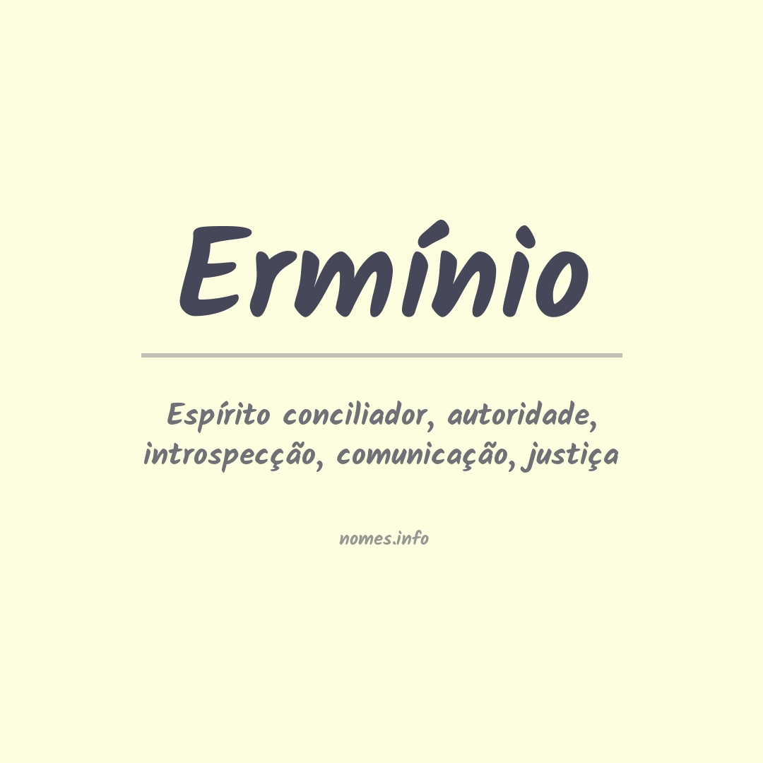 Significado do nome Ermínio