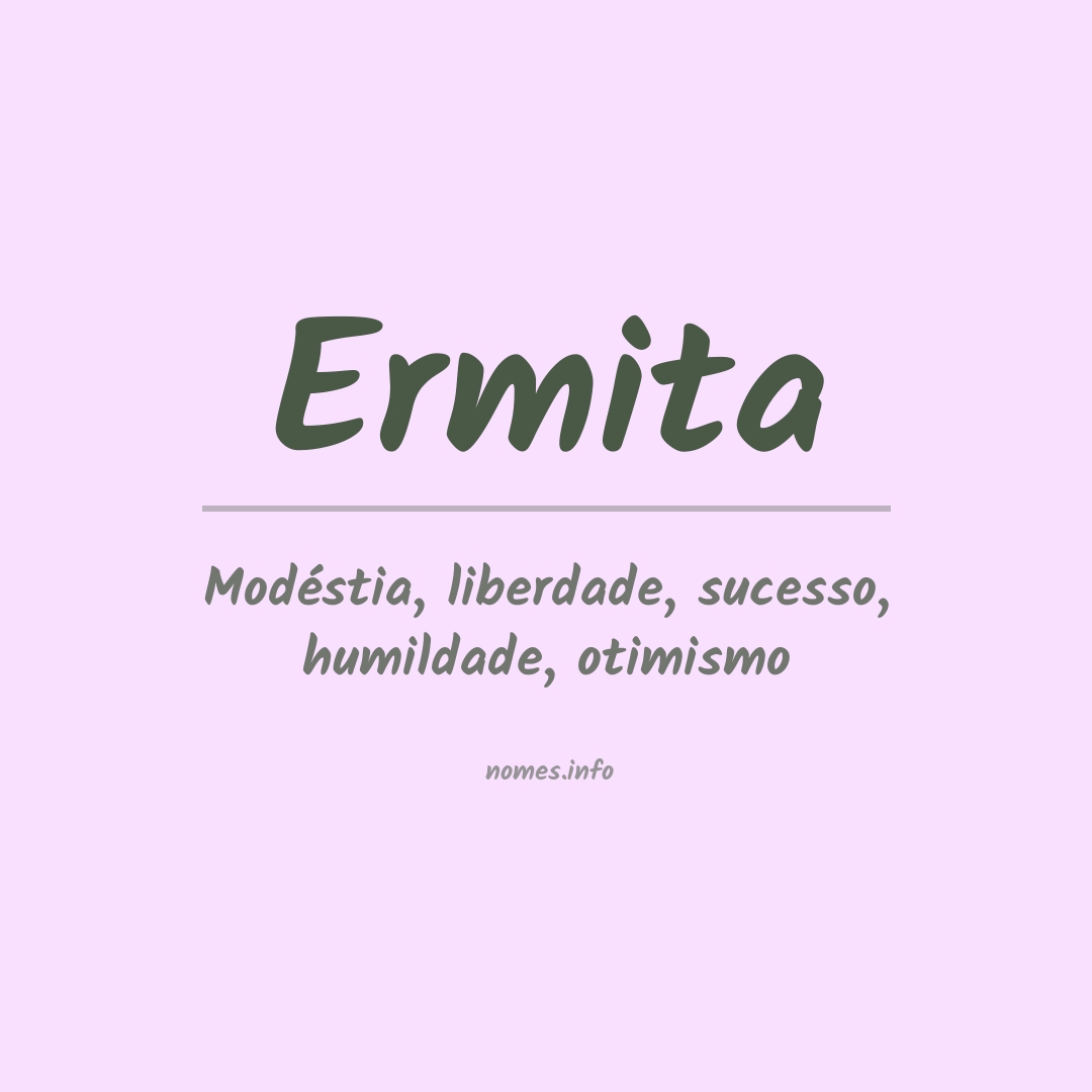 Significado do nome Ermita