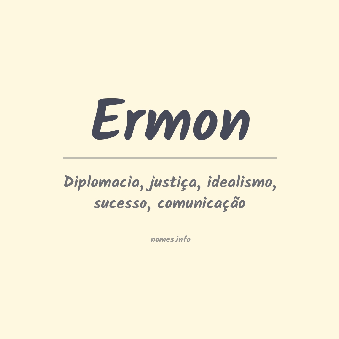 Significado do nome Ermon
