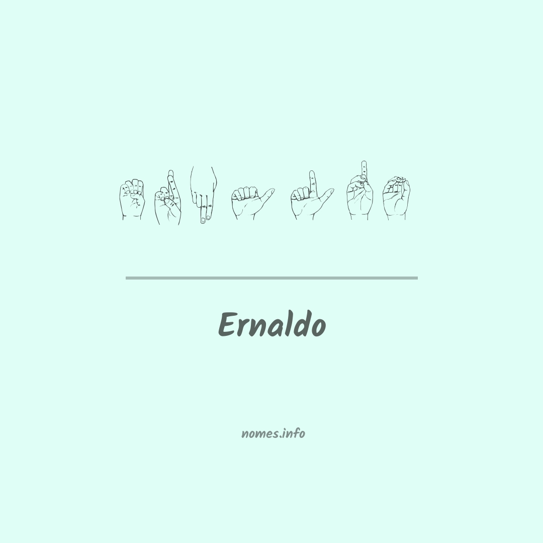 Ernaldo em Libras