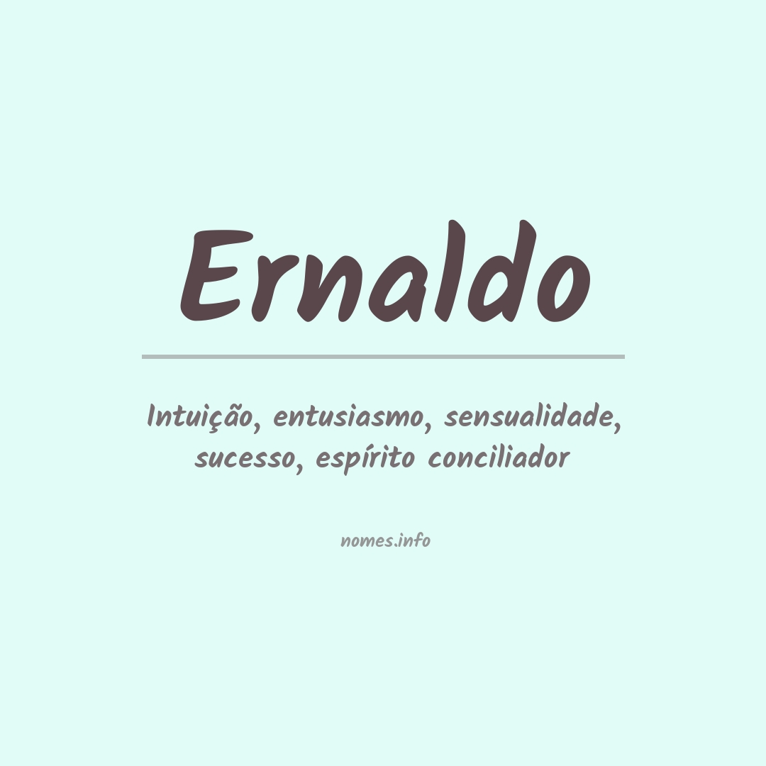 Significado do nome Ernaldo