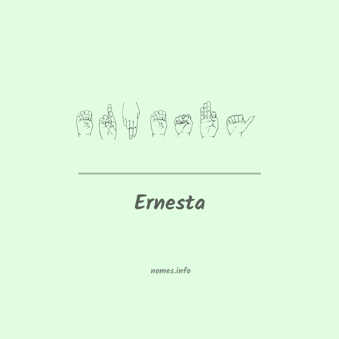 Ernesta em Libras