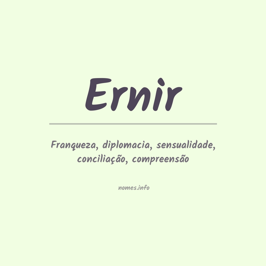 Significado do nome Ernir