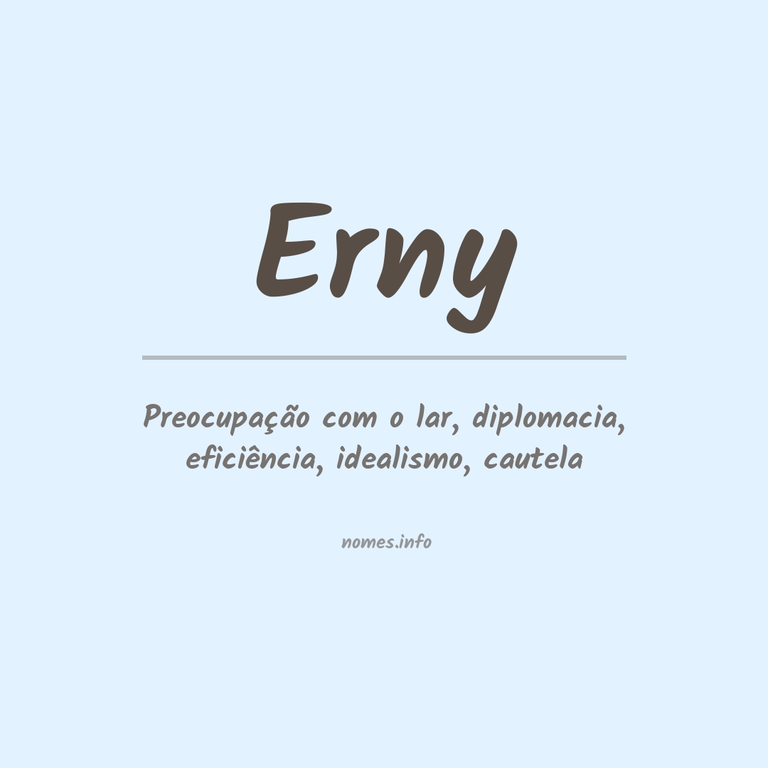 Significado do nome Erny