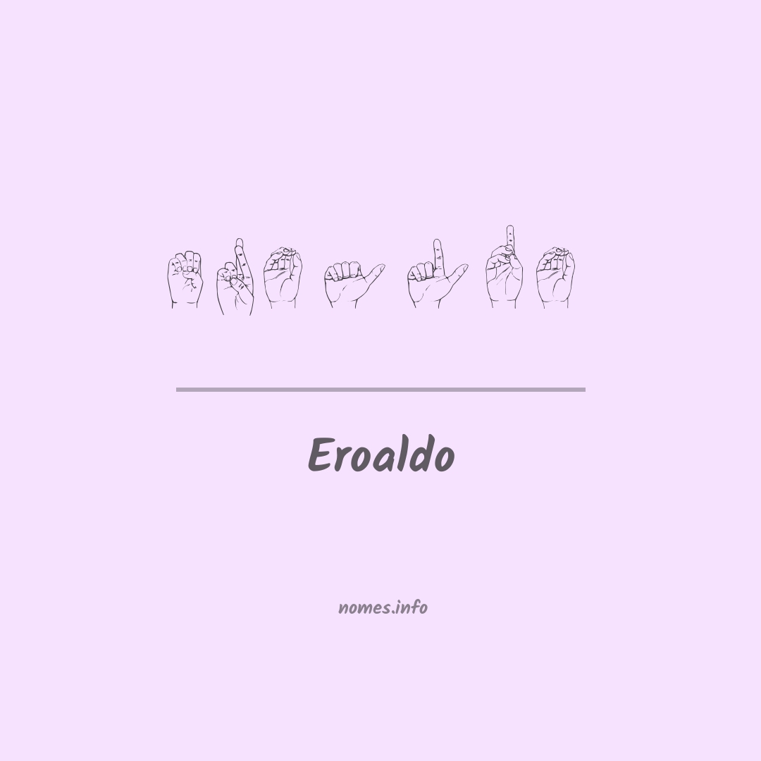 Eroaldo em Libras