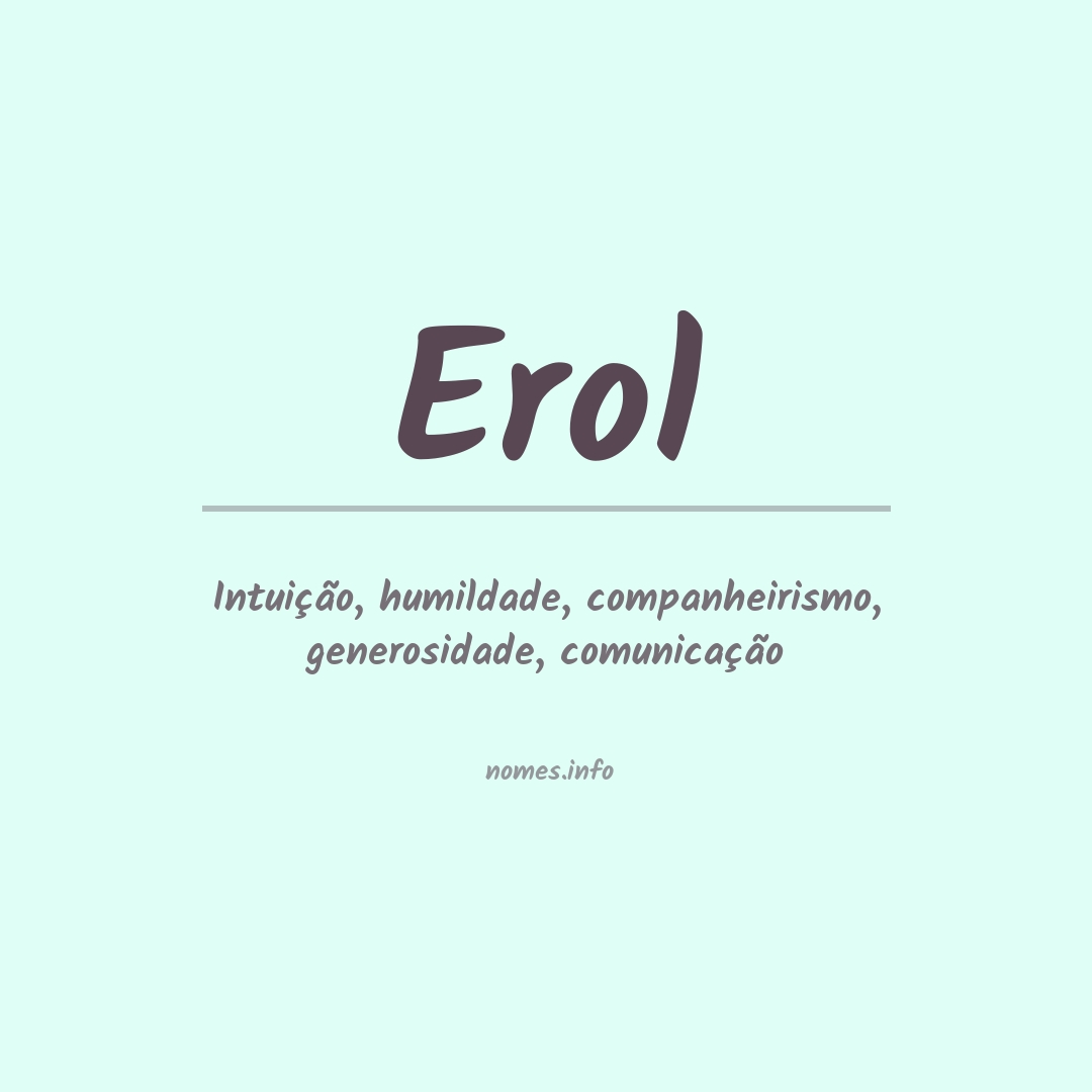 Significado do nome Erol