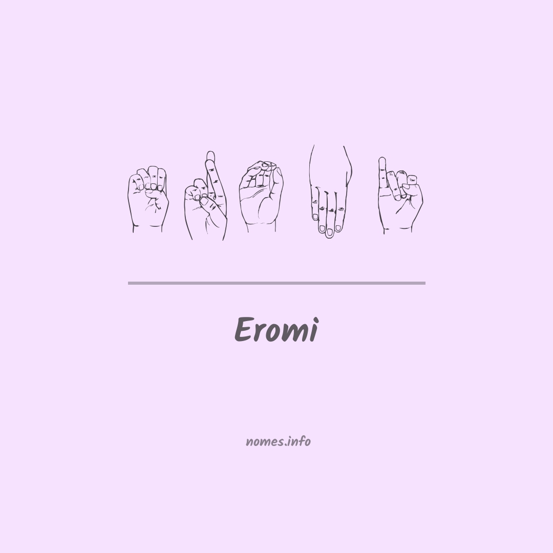 Eromi em Libras