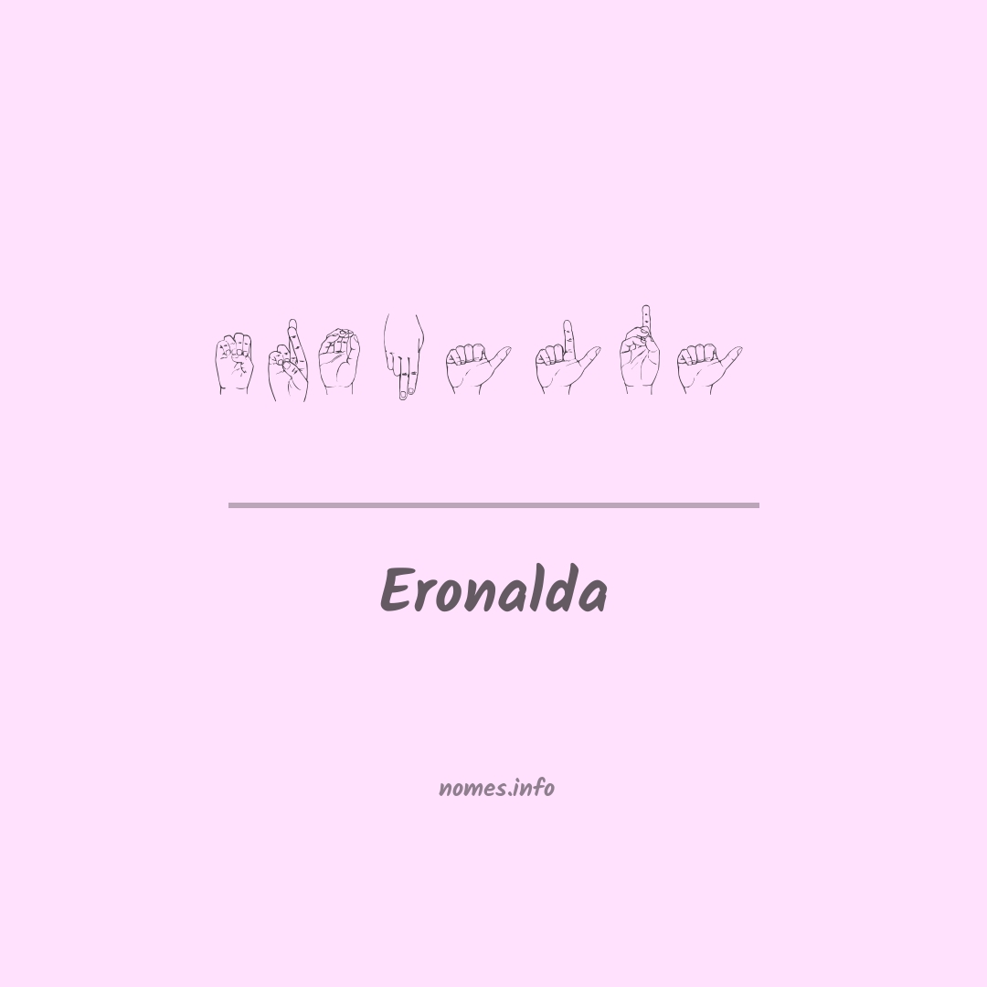 Eronalda em Libras