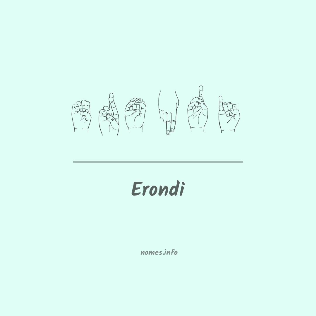 Erondi em Libras