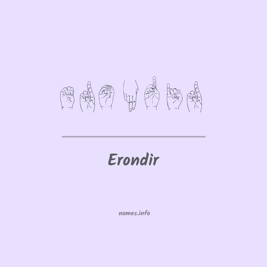Erondir em Libras