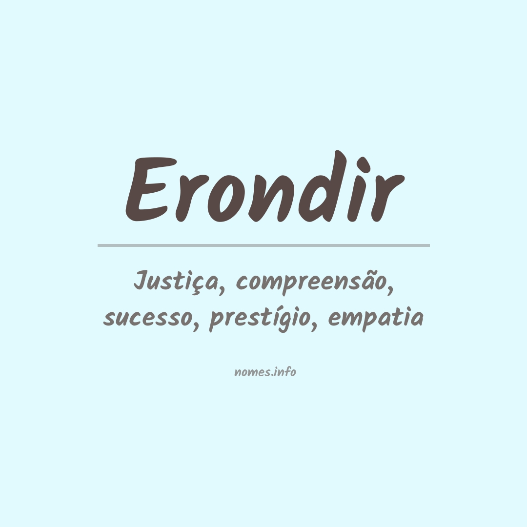 Significado do nome Erondir