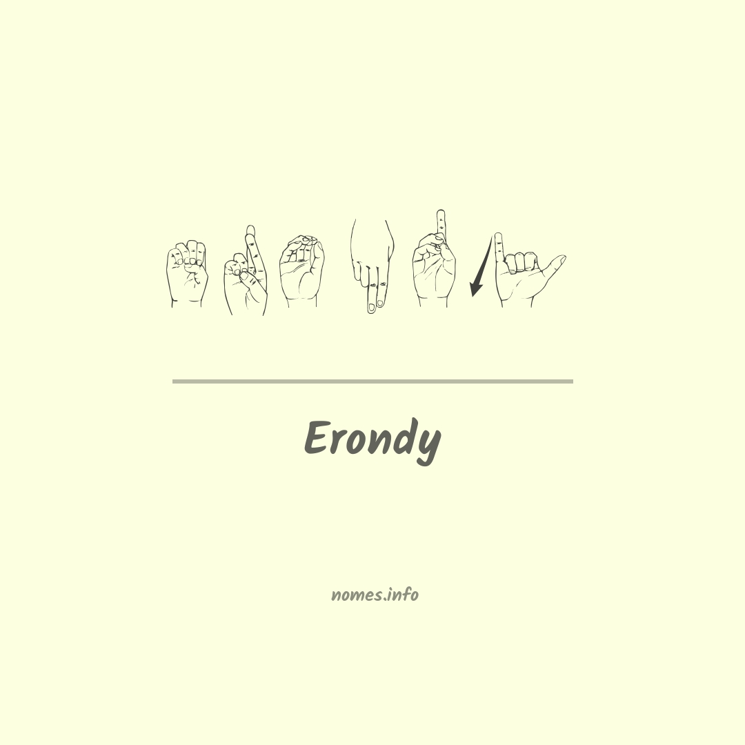 Erondy em Libras