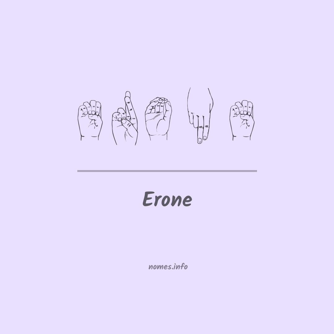 Erone em Libras