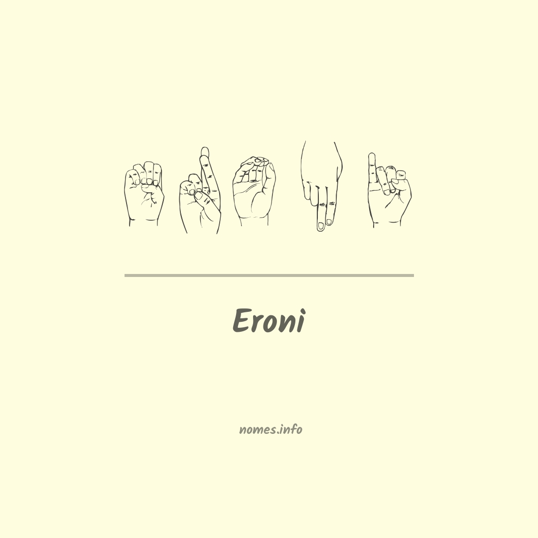 Eroni em Libras