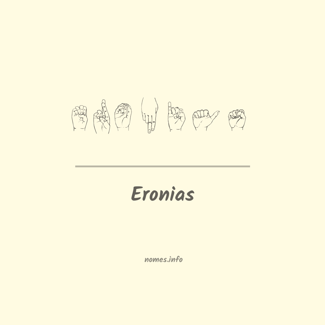 Eronias em Libras