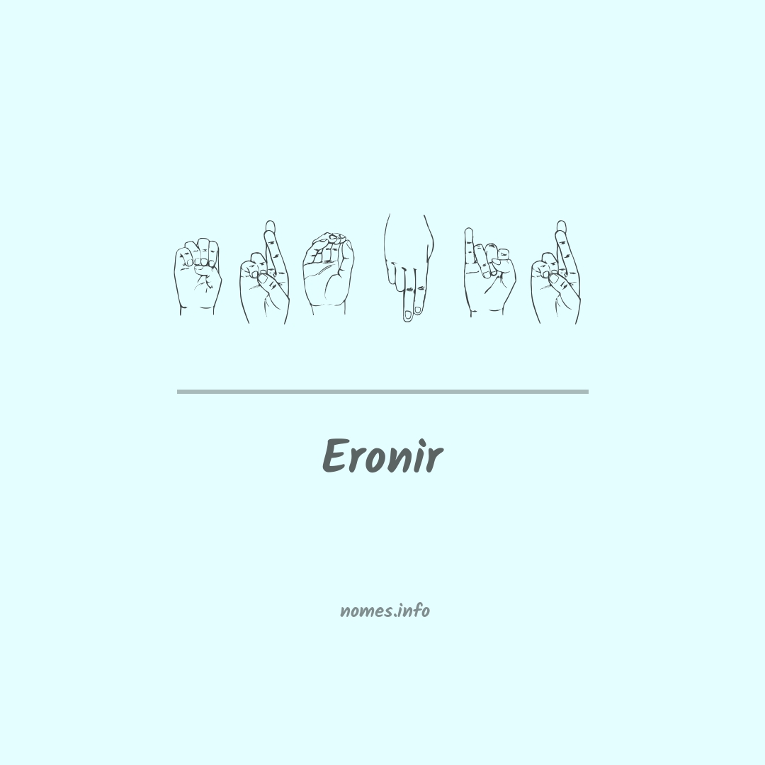 Eronir em Libras