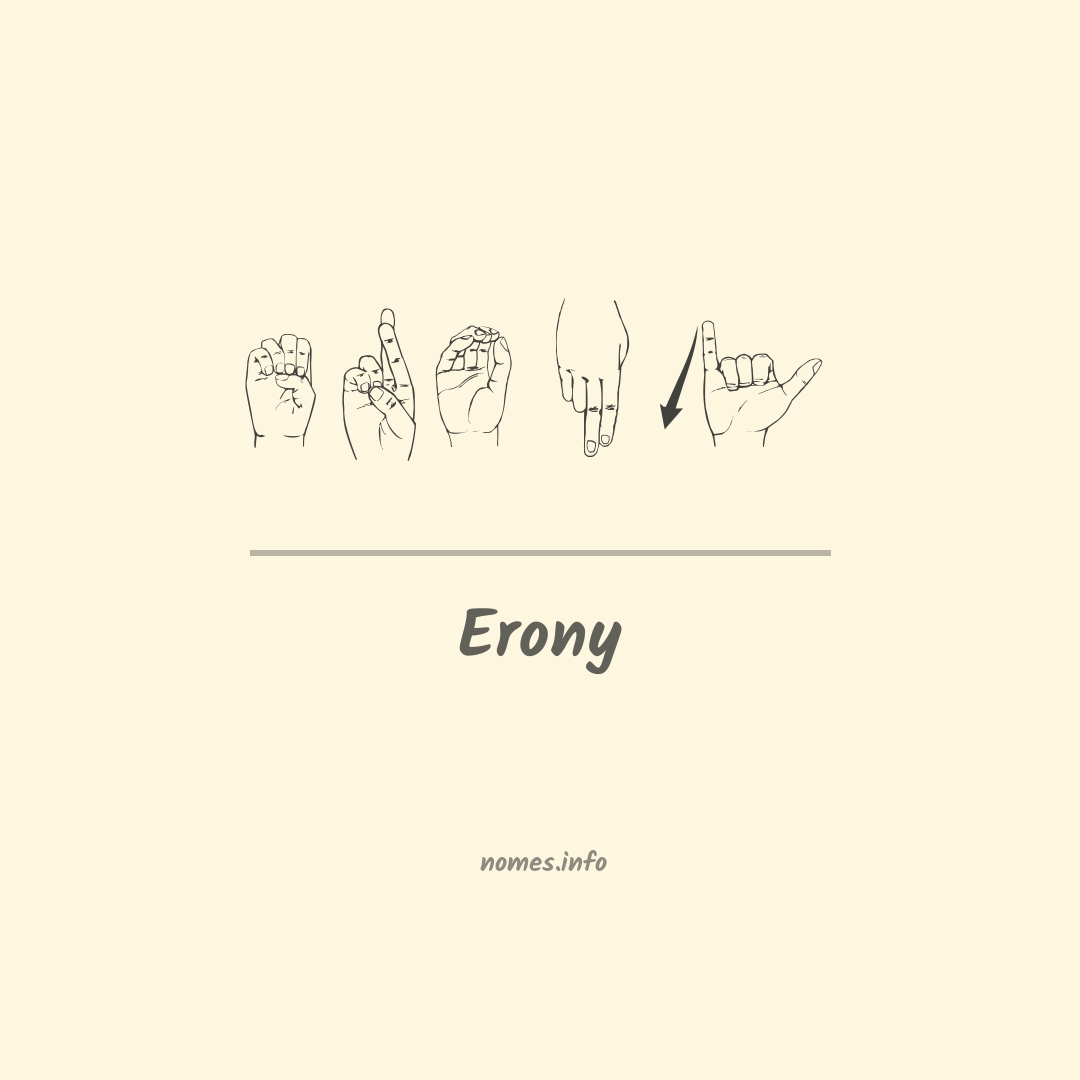 Erony em Libras