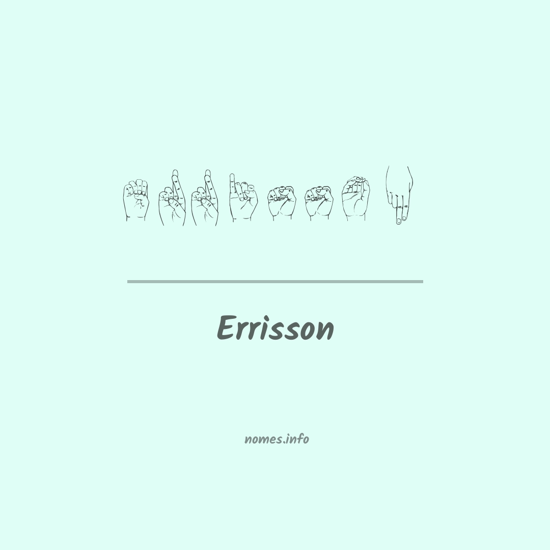 Errisson em Libras
