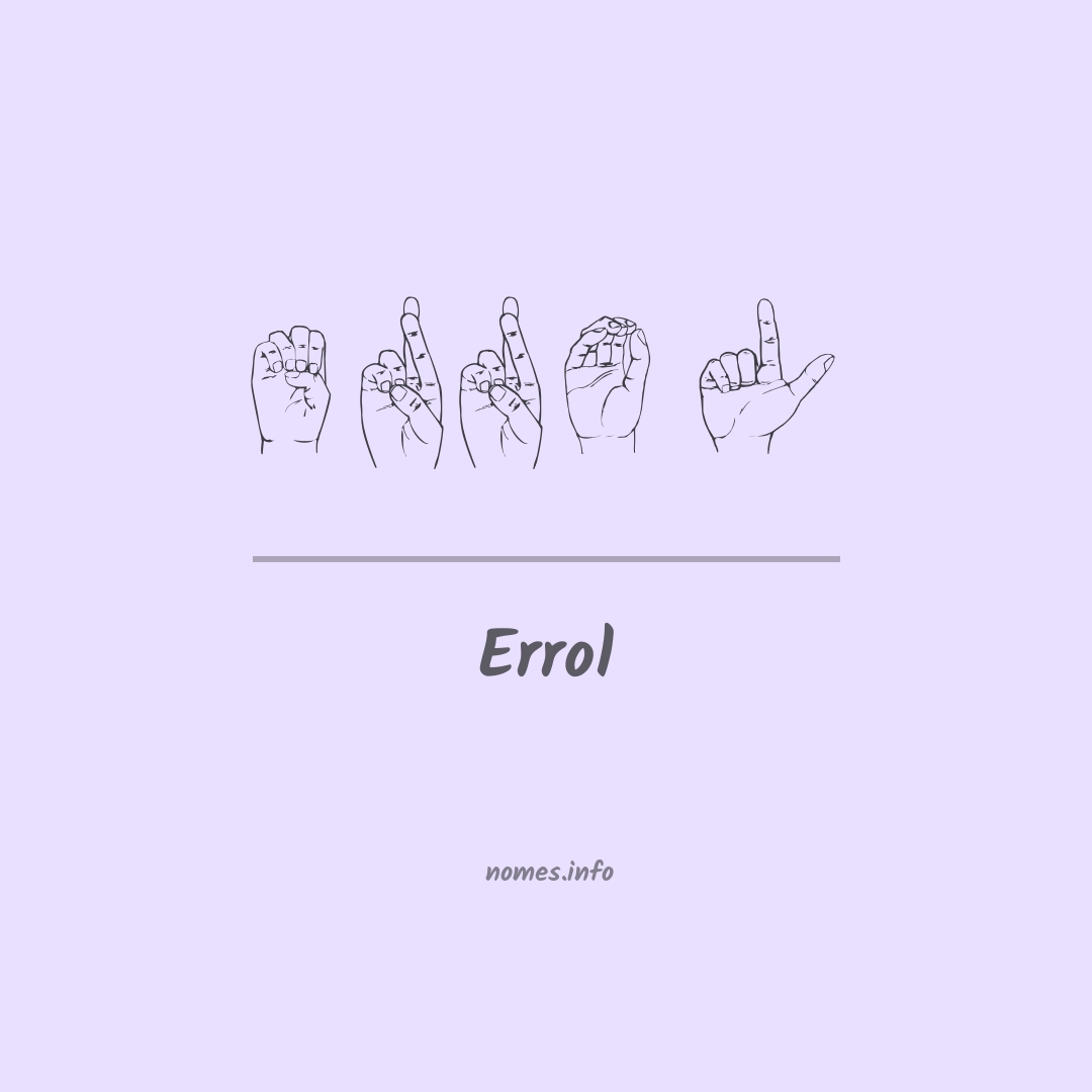 Errol em Libras