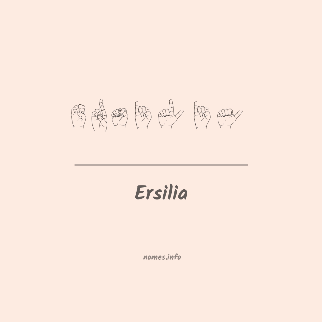 Ersilia em Libras