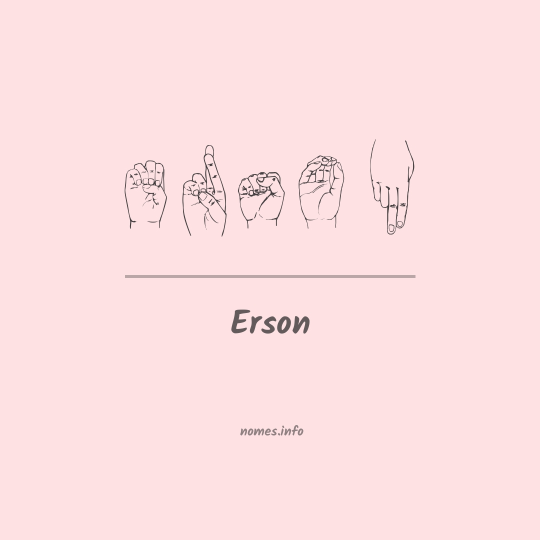 Erson em Libras