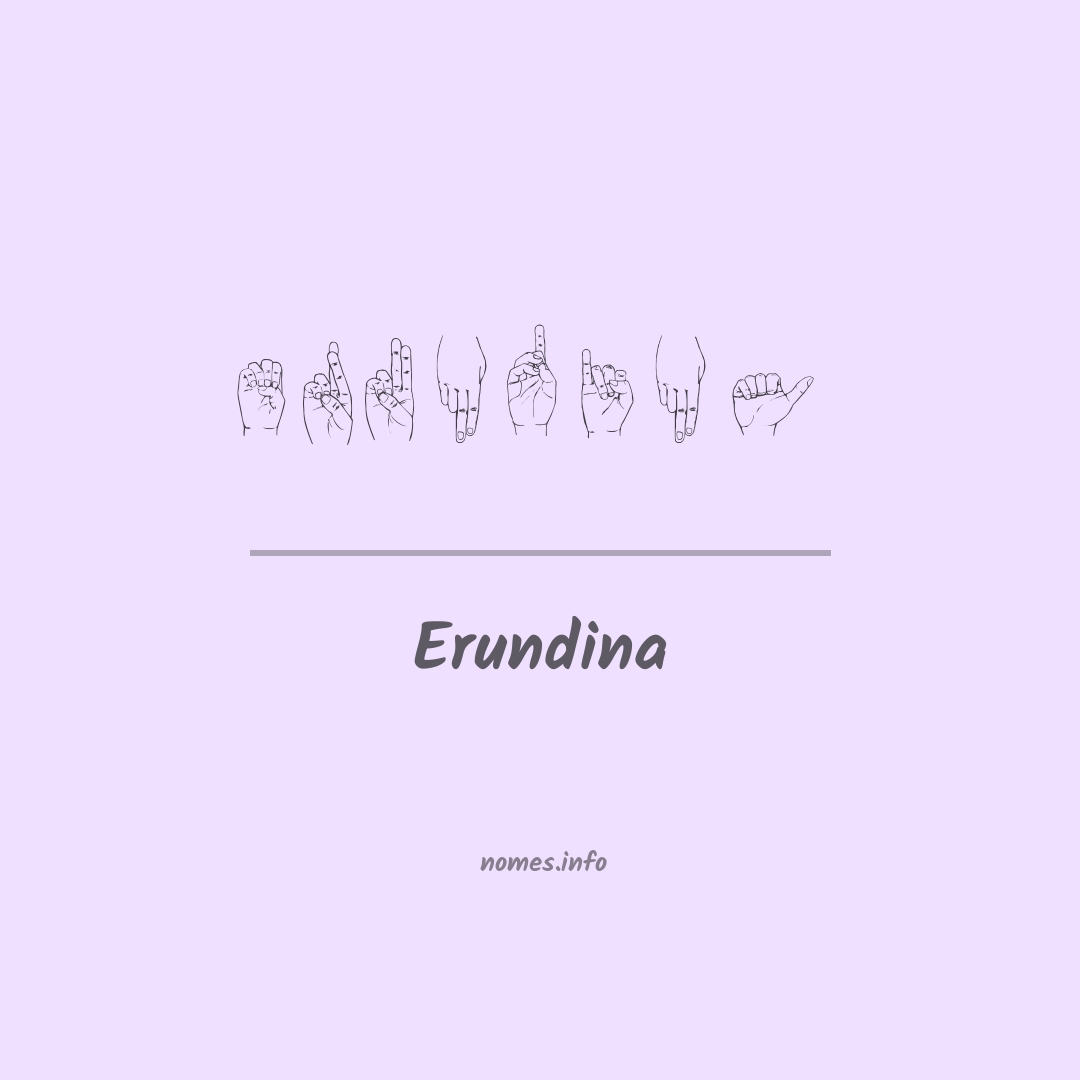 Erundina em Libras
