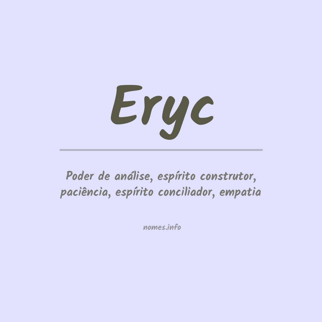 Significado do nome Eryc
