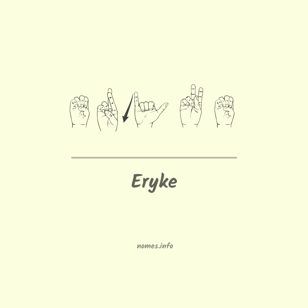 Eryke em Libras