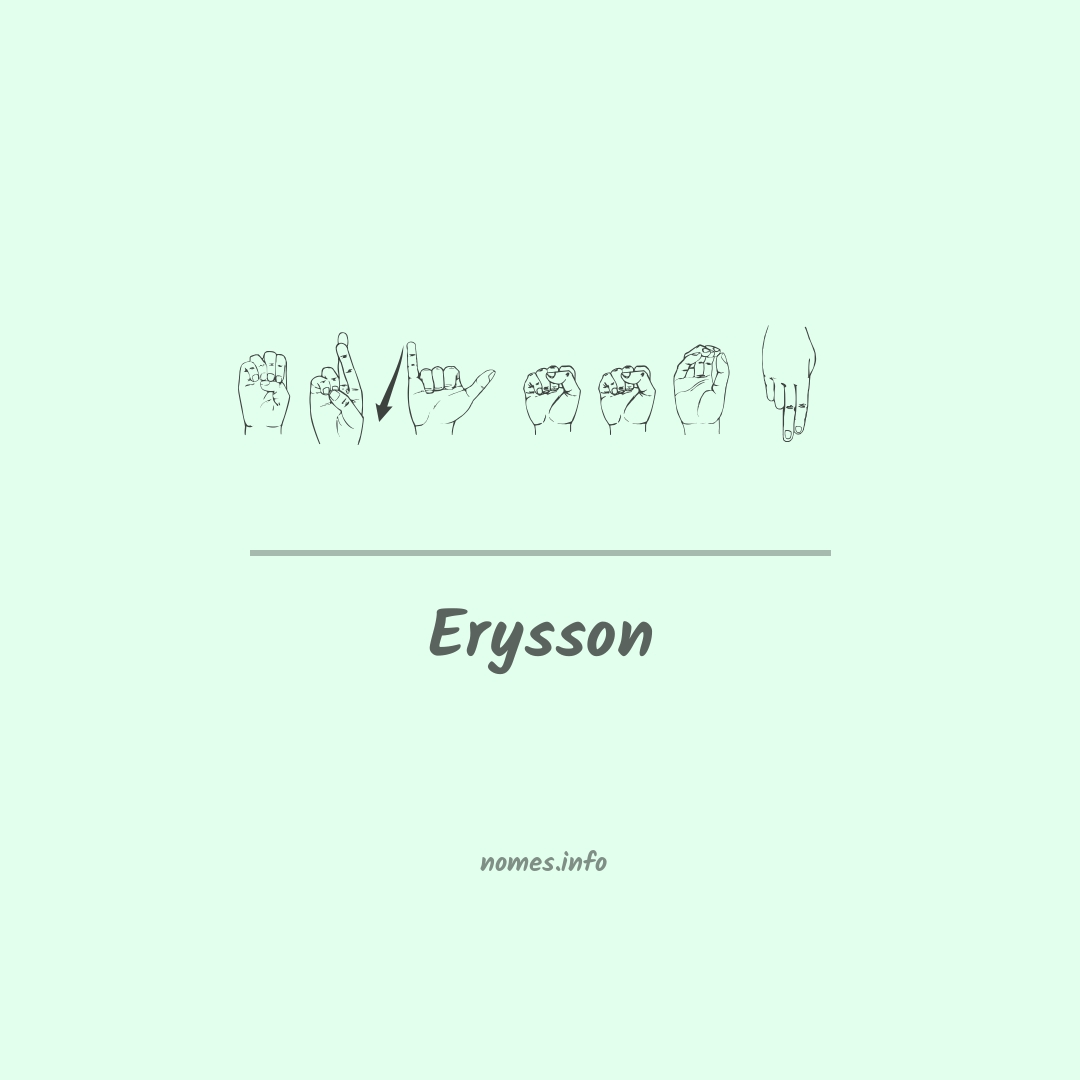 Erysson em Libras