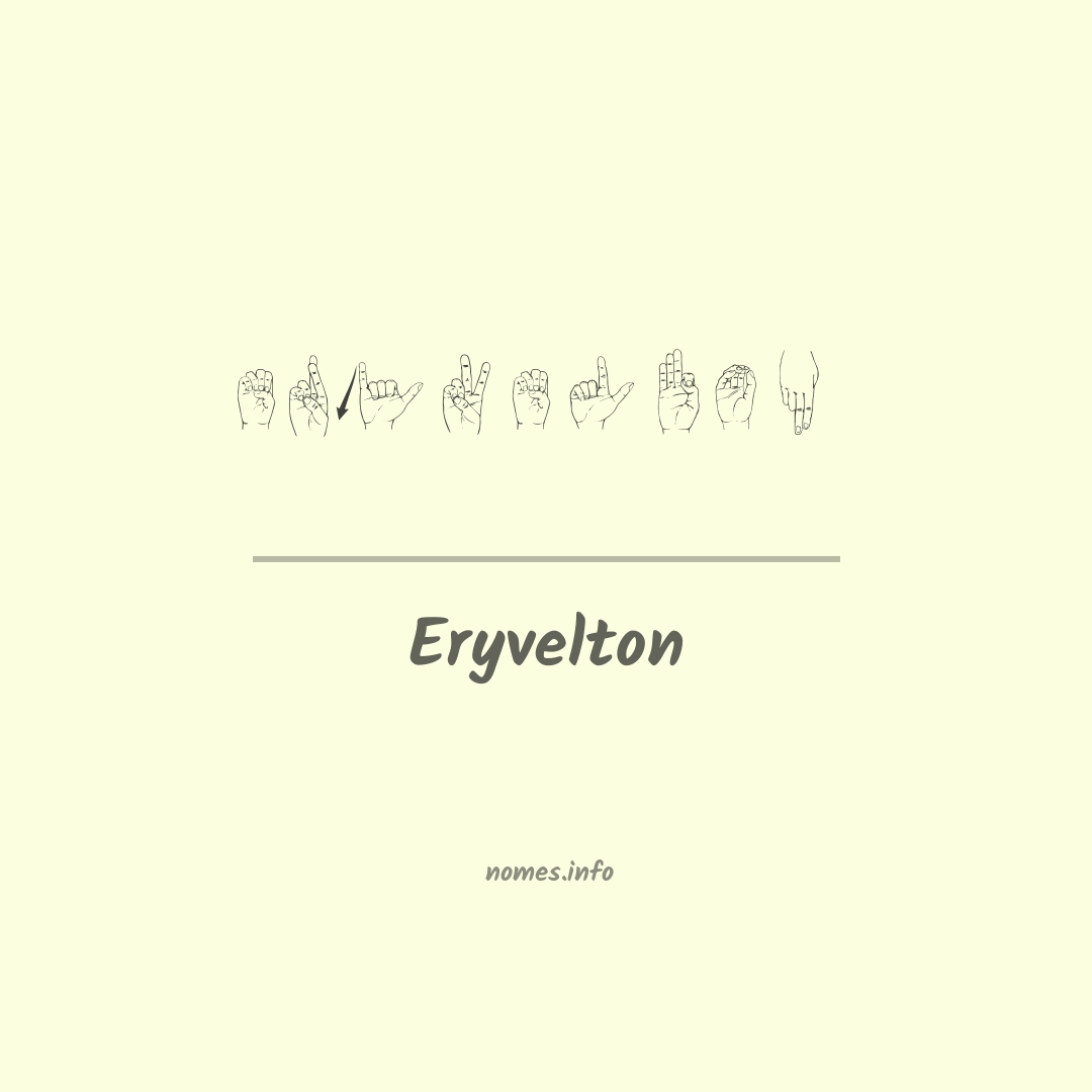 Eryvelton em Libras