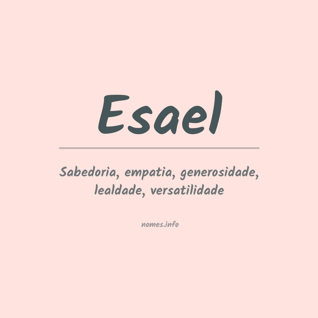 Significado do nome Esael