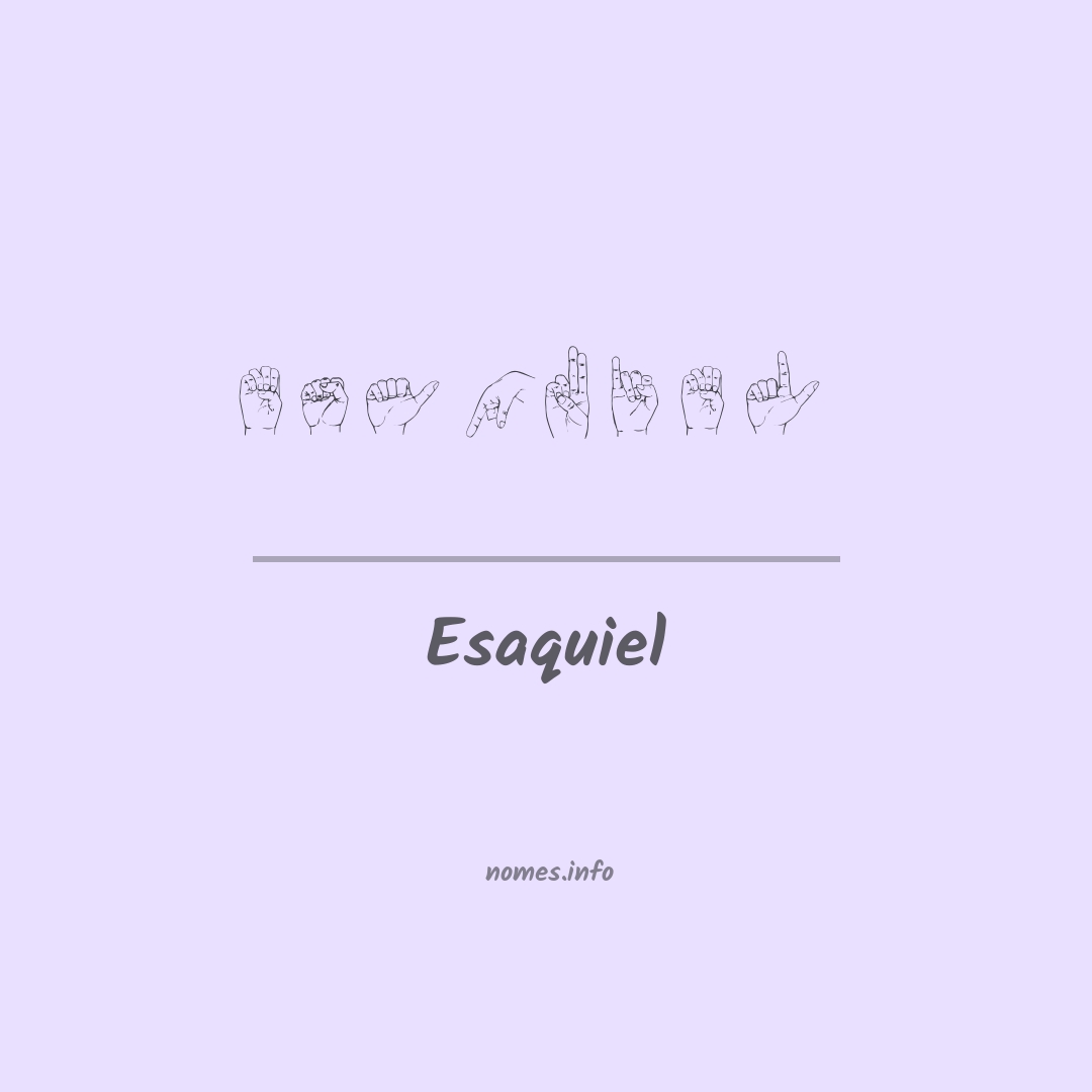Esaquiel em Libras