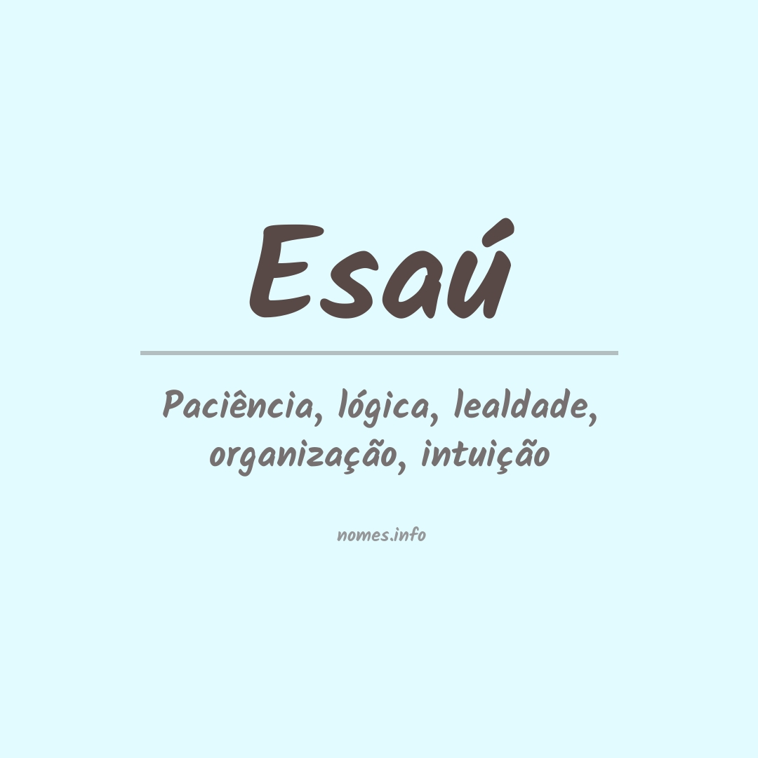 Significado do nome Esaú