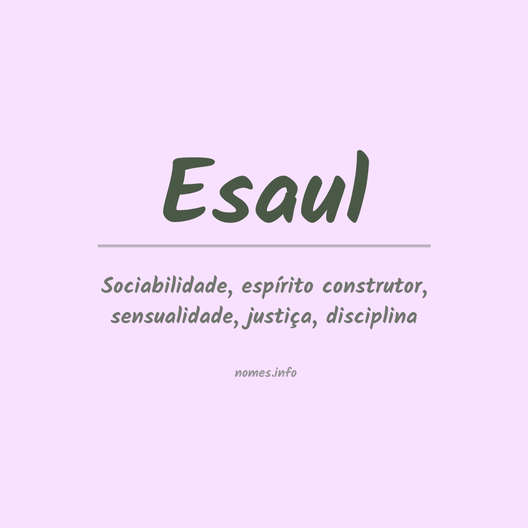 Significado do nome Esaul