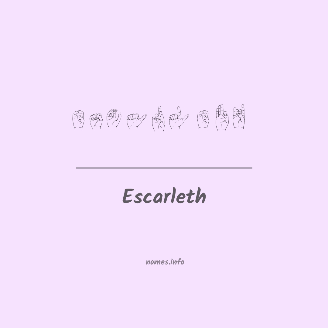 Escarleth em Libras