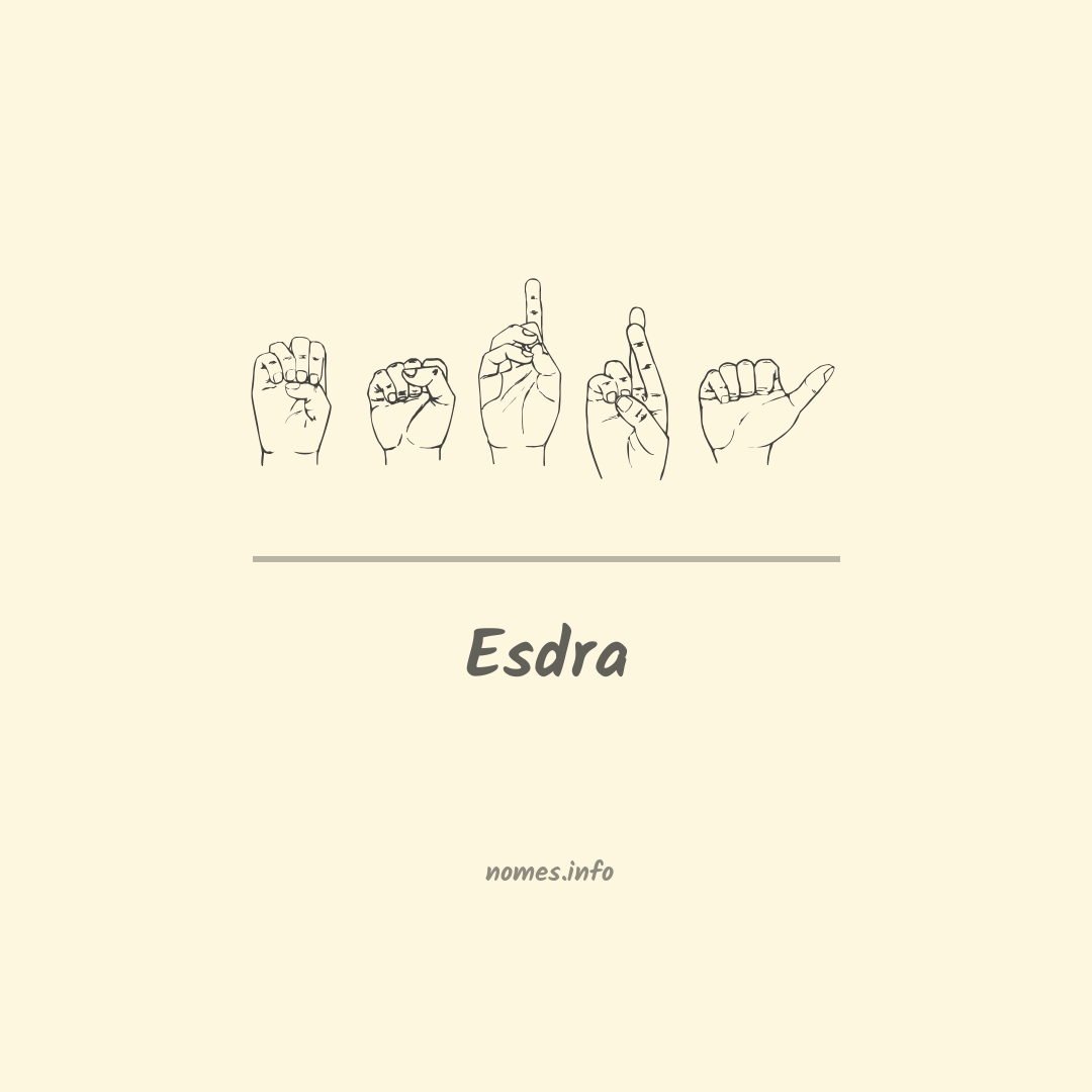 Esdra em Libras