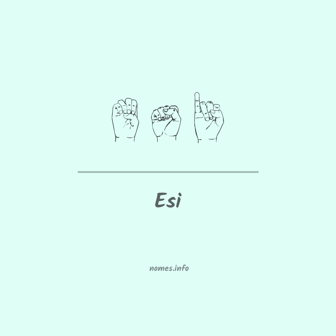 Esi em Libras