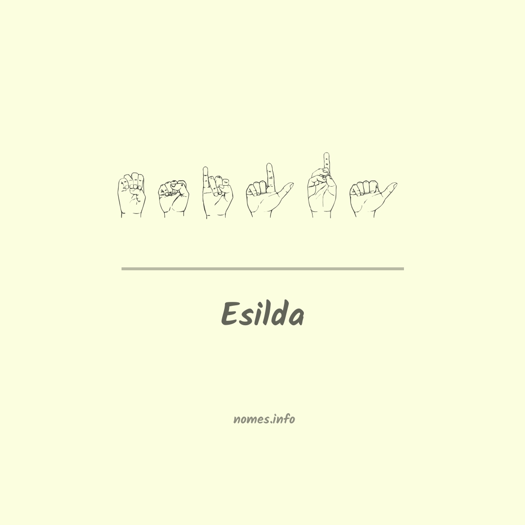 Esilda em Libras