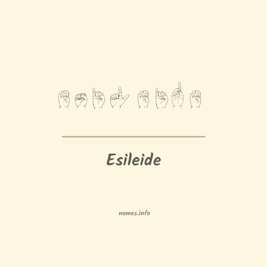 Esileide em Libras