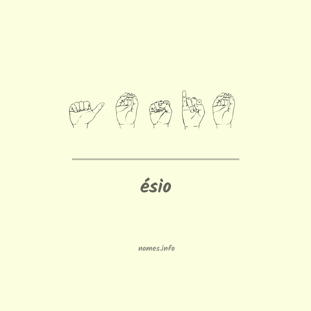 ésio em Libras