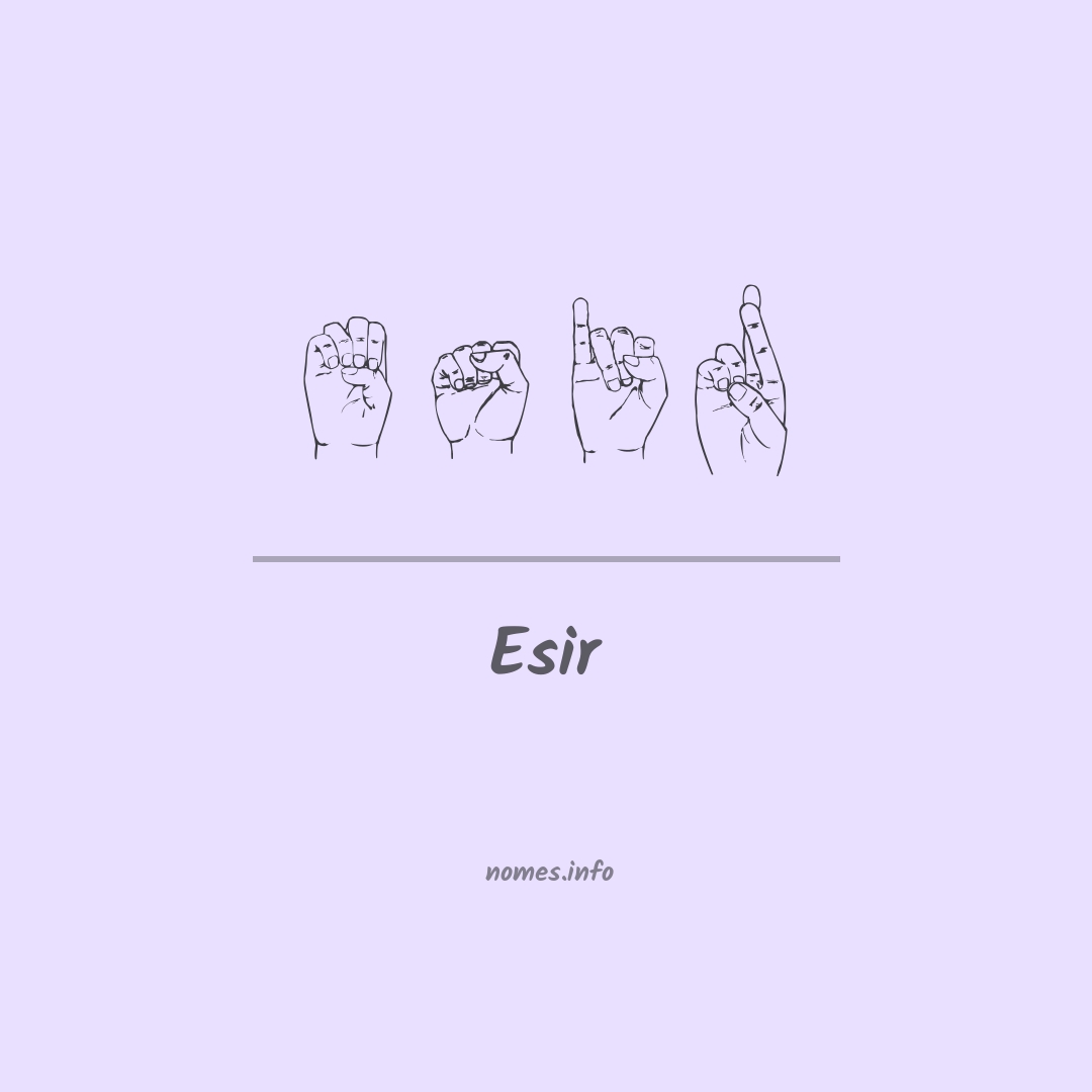 Esir em Libras