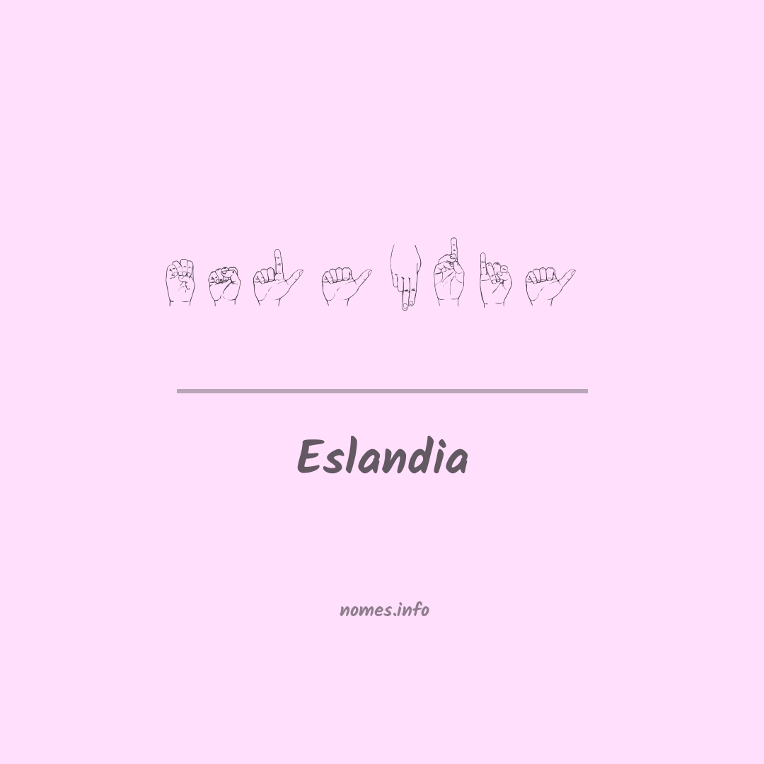 Eslandia em Libras